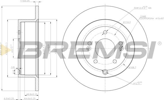 Bremsi CD7671S - Kočioni disk www.molydon.hr