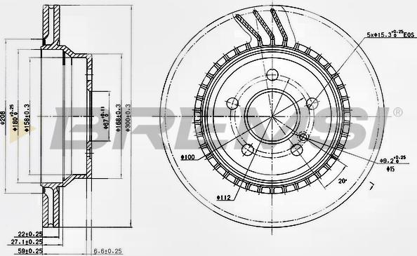 Bremsi CD7672V - Kočioni disk www.molydon.hr