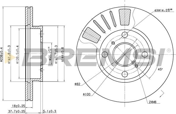 Bremsi CD7094V - Kočioni disk www.molydon.hr