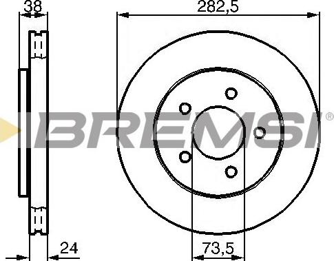 Bremsi CD7059V - Kočioni disk www.molydon.hr