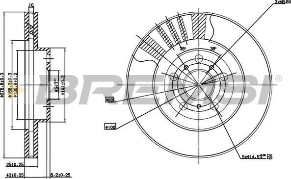 Bremsi CD7055V - Kočioni disk www.molydon.hr