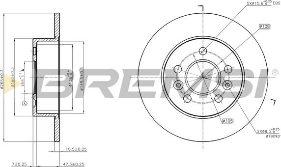 Bremsi CD7056S - Kočioni disk www.molydon.hr