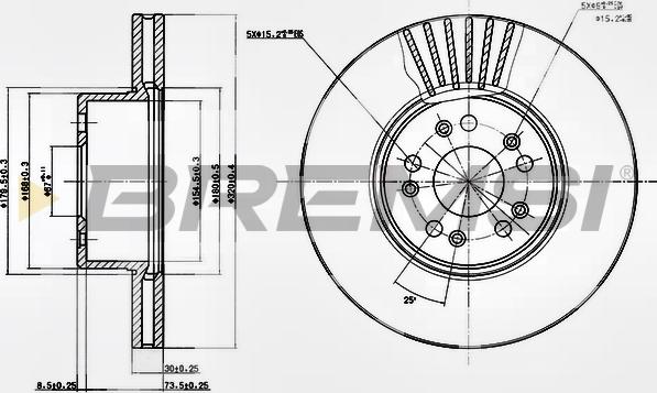 Bremsi CD7061V - Kočioni disk www.molydon.hr