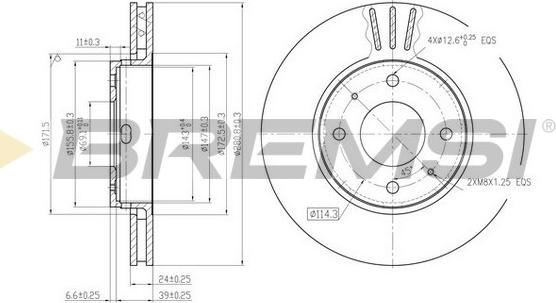 Bremsi CD7068V - Kočioni disk www.molydon.hr