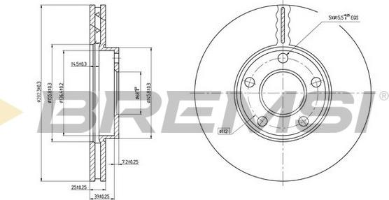 Bremsi CD7014V - Kočioni disk www.molydon.hr