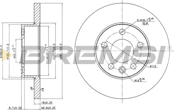 Bremsi CD7011S - Kočioni disk www.molydon.hr