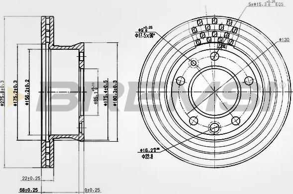 Bremsi CD7013V - Kočioni disk www.molydon.hr