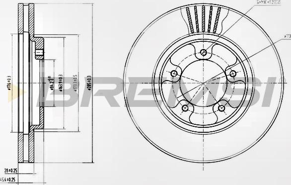 Bremsi CD7039V - Kočioni disk www.molydon.hr