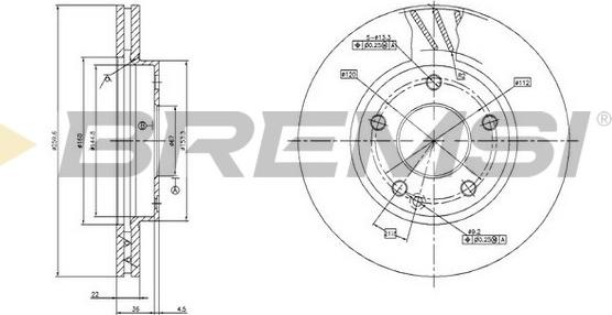 Bremsi CD7035V - Kočioni disk www.molydon.hr