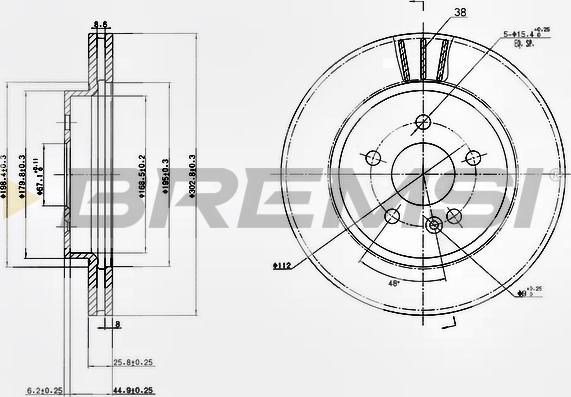 Bremsi CD7036V - Kočioni disk www.molydon.hr