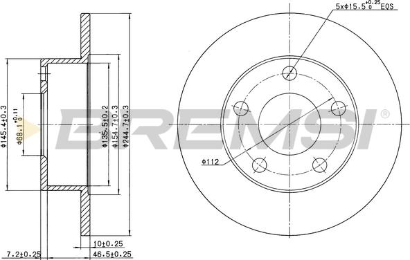 Bremsi CD7033S - Kočioni disk www.molydon.hr