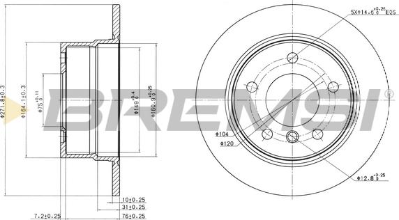 Bremsi CD7028S - Kočioni disk www.molydon.hr