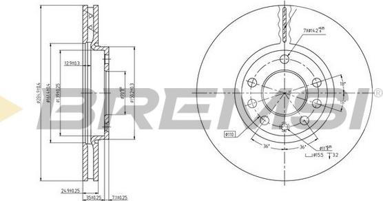 Bremsi CD7191V - Kočioni disk www.molydon.hr