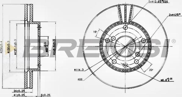 Bremsi CD7192V - Kočioni disk www.molydon.hr