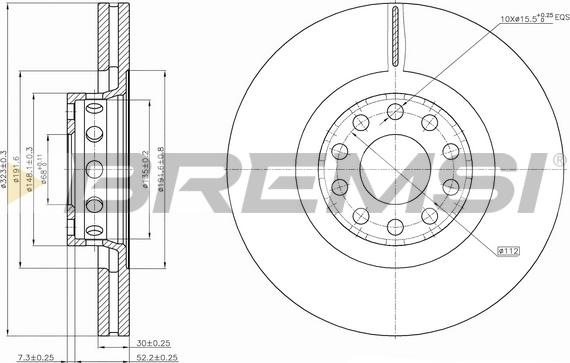 Bremsi CD7150V - Kočioni disk www.molydon.hr