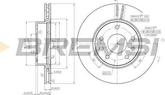 Bremsi CD7151V - Kočioni disk www.molydon.hr