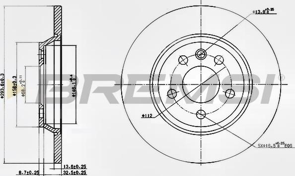 Bremsi CD7158S - Kočioni disk www.molydon.hr