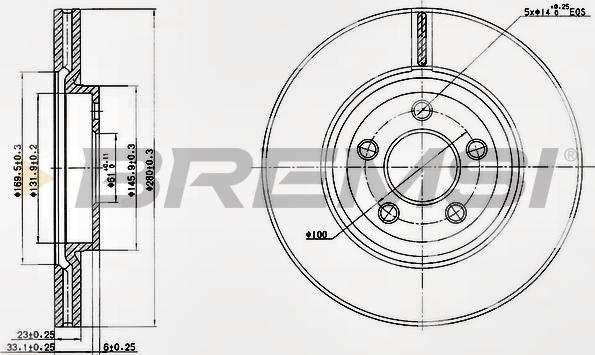 Bremsi CD7153V - Kočioni disk www.molydon.hr