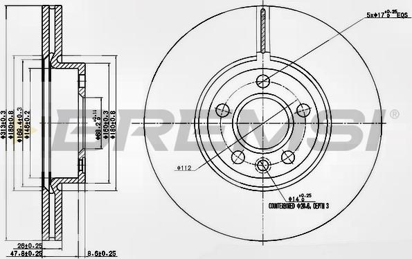 Bremsi CD7160V - Kočioni disk www.molydon.hr