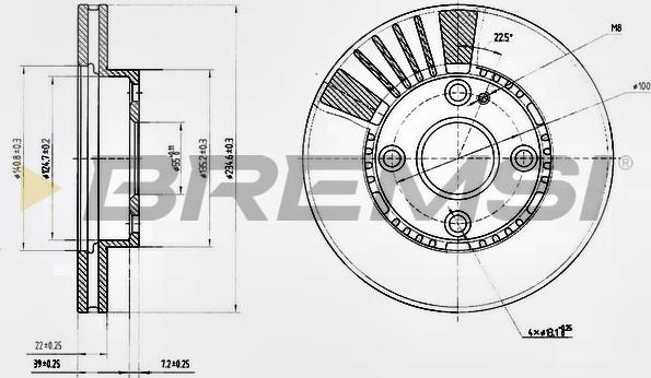 Bremsi CD7104V - Kočioni disk www.molydon.hr