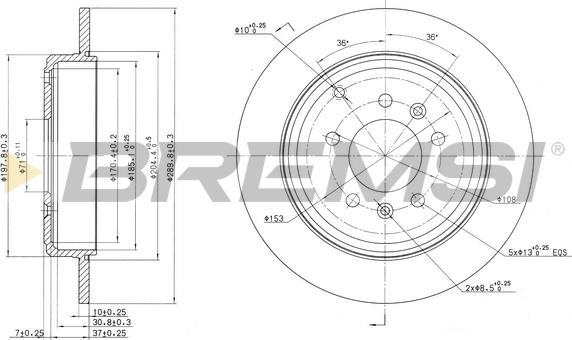 Bremsi CD7115S - Kočioni disk www.molydon.hr