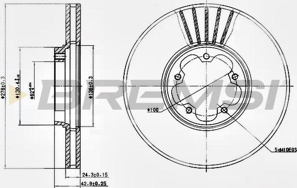 Bremsi CD7113V - Kočioni disk www.molydon.hr