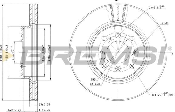 Bremsi CD7189V - Kočioni disk www.molydon.hr