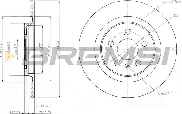 Bremsi CD7181S - Kočioni disk www.molydon.hr