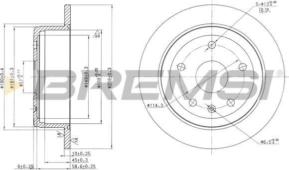 Bremsi CD7188S - Kočioni disk www.molydon.hr