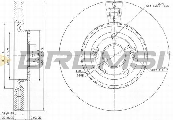 Bremsi CD7139V - Kočioni disk www.molydon.hr