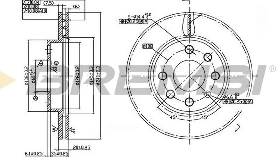 Bremsi CD7130V - Kočioni disk www.molydon.hr