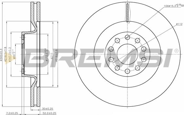 Bremsi CD7137V - Kočioni disk www.molydon.hr