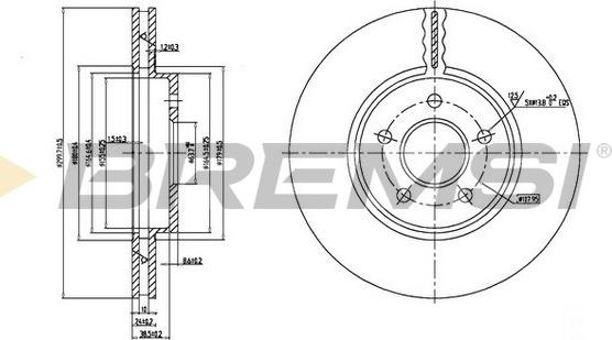 Bremsi CD7125V - Kočioni disk www.molydon.hr