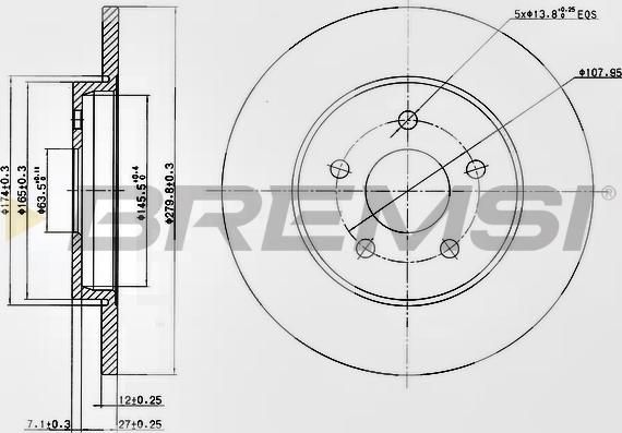 Bremsi CD7126S - Kočioni disk www.molydon.hr