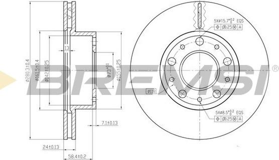 Bremsi CD7170V - Kočioni disk www.molydon.hr