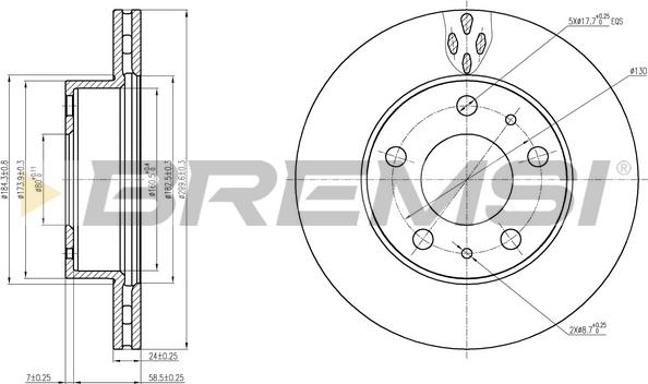 Bremsi CD7171V - Kočioni disk www.molydon.hr