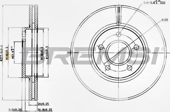 Bremsi CD7172V - Kočioni disk www.molydon.hr