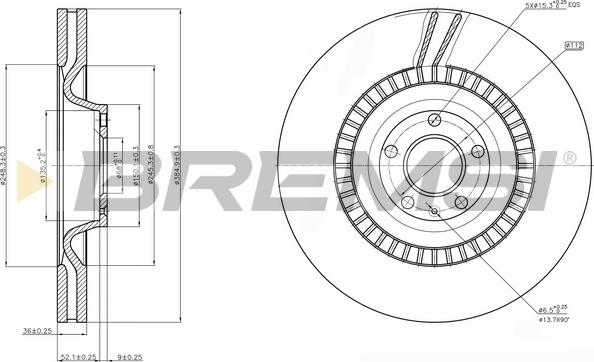 Bremsi CD7899V - Kočioni disk www.molydon.hr