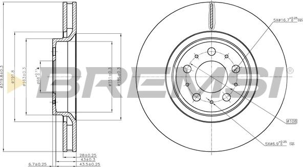 Bremsi CD7898V - Kočioni disk www.molydon.hr