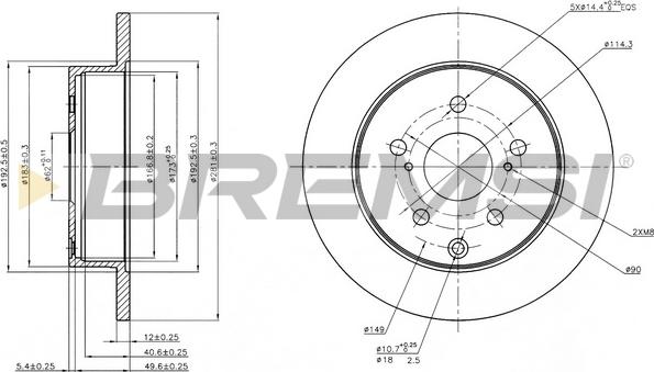 Bremsi CD7846S - Kočioni disk www.molydon.hr