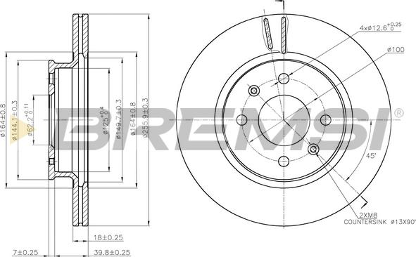 Bremsi CD7840V - Kočioni disk www.molydon.hr