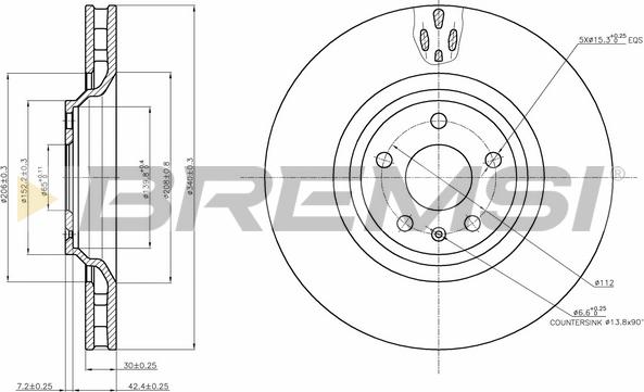 Bremsi CD7847V - Kočioni disk www.molydon.hr