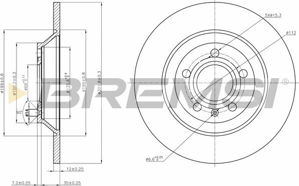 Bremsi CD7850S - Kočioni disk www.molydon.hr