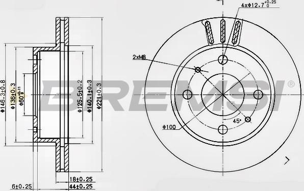 Bremsi CD7858V - Kočioni disk www.molydon.hr