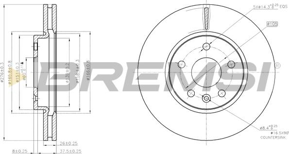 Bremsi CD7869V - Kočioni disk www.molydon.hr