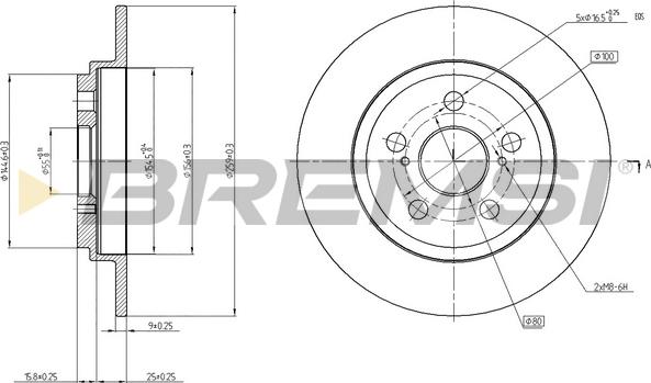 Bremsi CD7866S - Kočioni disk www.molydon.hr