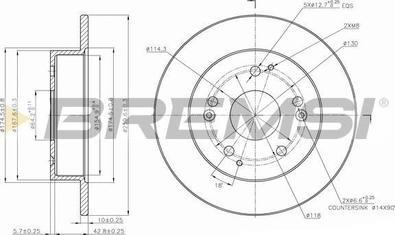 Bremsi CD7861S - Kočioni disk www.molydon.hr