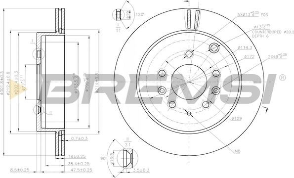 Bremsi CD7819V - Kočioni disk www.molydon.hr