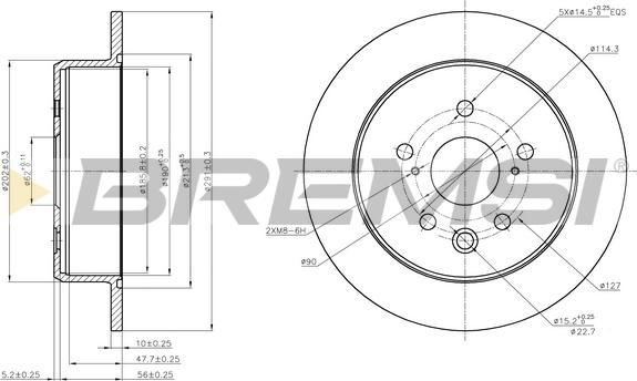 Bremsi CD7815S - Kočioni disk www.molydon.hr