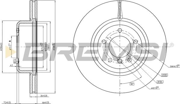 Bremsi CD7811V - Kočioni disk www.molydon.hr